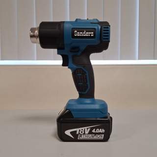 4x Accu heteluchtpistool, Blauw